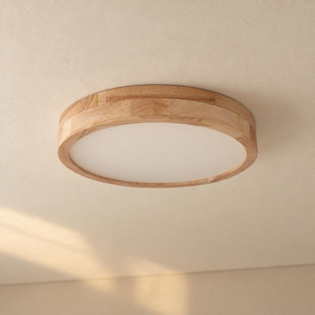 Obolg Rainer plafondlamp naturel metaal Ø40 cm – sfeerbeeld