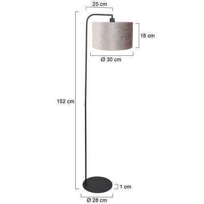 zwarte-vloerlamp-met-grijze-velours-kap-steinhauer-stang-variant-image7
