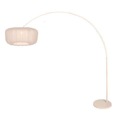 bronskleurige-booglamp-met-diepe-zwarte-stoffen-kap-steinhauer-sparkled-light-variant-image1