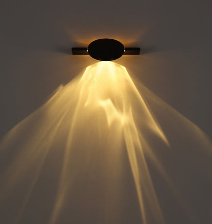 Grande lampada da parete LED in metallo gunmetal – immagine 5