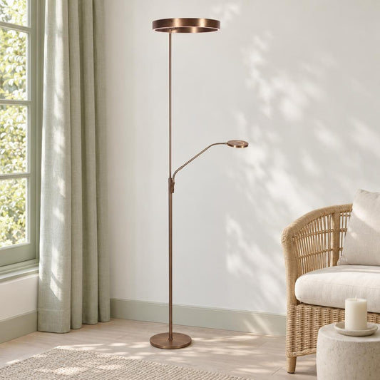 bronzen-vloerlamp-soleil-2-met-uplight-en-leesarm-ai-sfeer_image