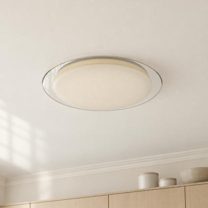 Plafon LED Obolg Optima Branco Moderno Ø45 cm – fotografia de ambiente