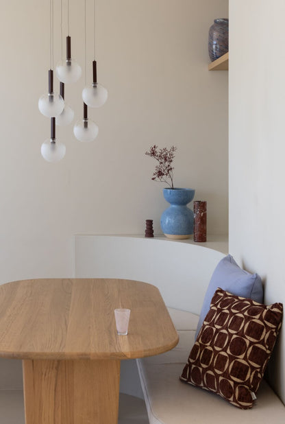 Bordeauxrode glazen hanglamp met bolkappen It's About RoMi Murano – afbeelding 6