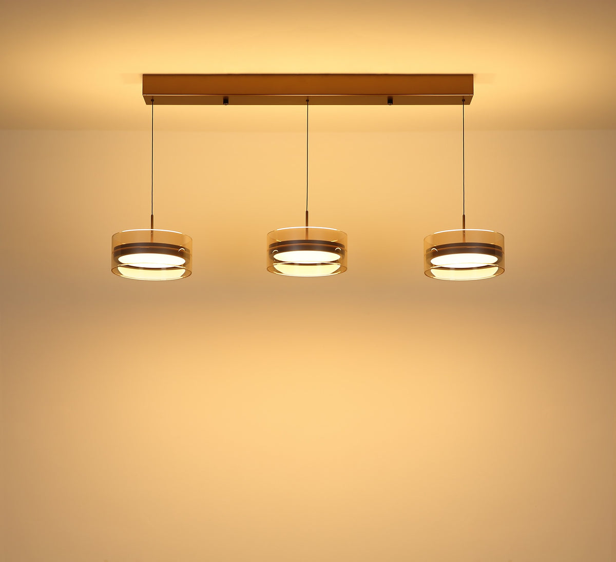 Grande lâmpada de pendurar LED na cor café – imagem 8