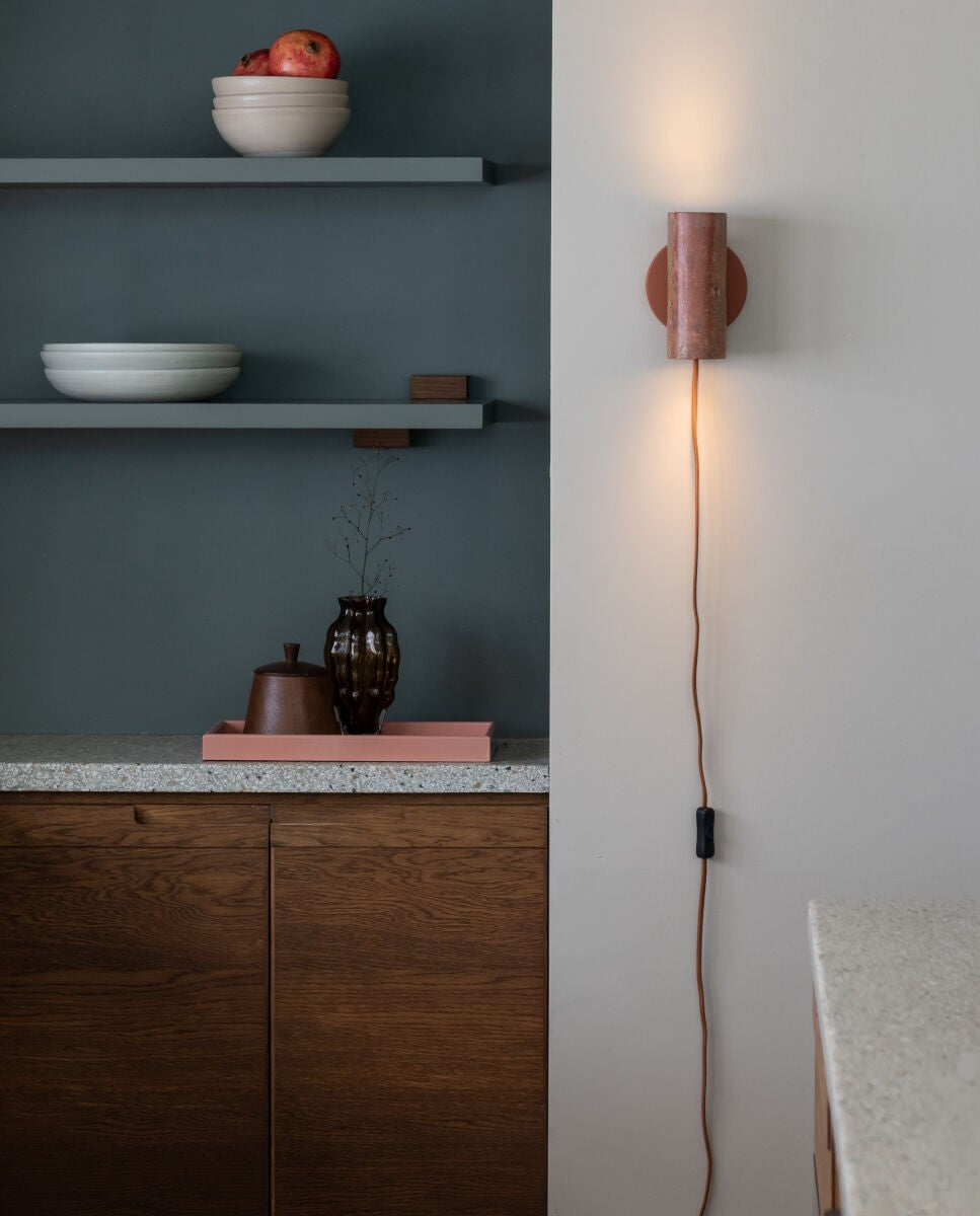 Piccola lampada da parete in travertino terracotta It's About RoMi Tivoli – immagine 2