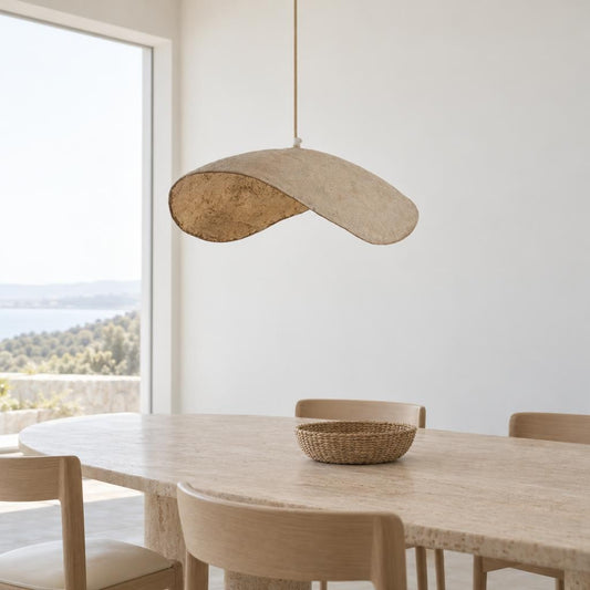 Organska bronasta viseča svetilka Light & Living Lonia – ambientalna fotografija