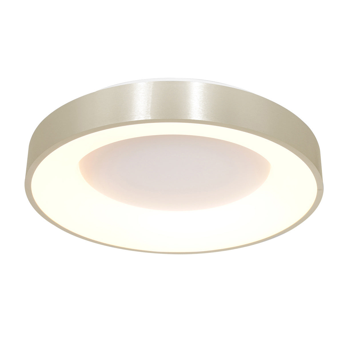 Steinhauer Ringlede ronde LED-plafonnière zilver