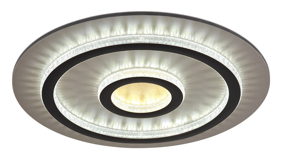 Modern liten svart metall LED taklampa – bild 4