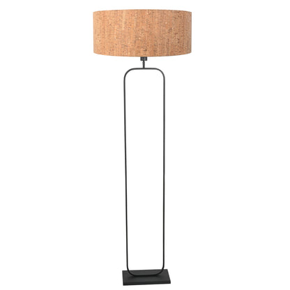 zwarte-vloerlamp-met-beige-kurkstructuur-lampenkap-50-cm-steinhauer-stang-variant-image1