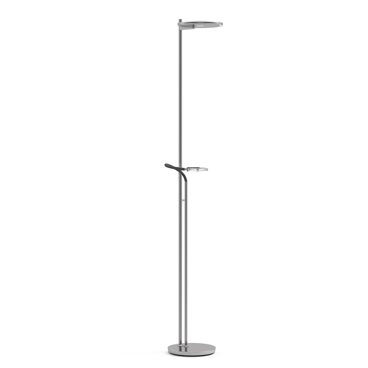 Steinhauer Turound Steel LED Floor Lamp with Reading Arm
