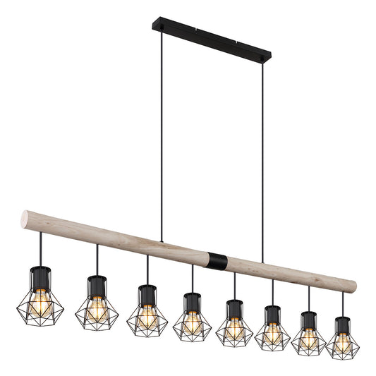 zwarte-diamantkap-hanglamp-8-lichts-globo-priska-main-image