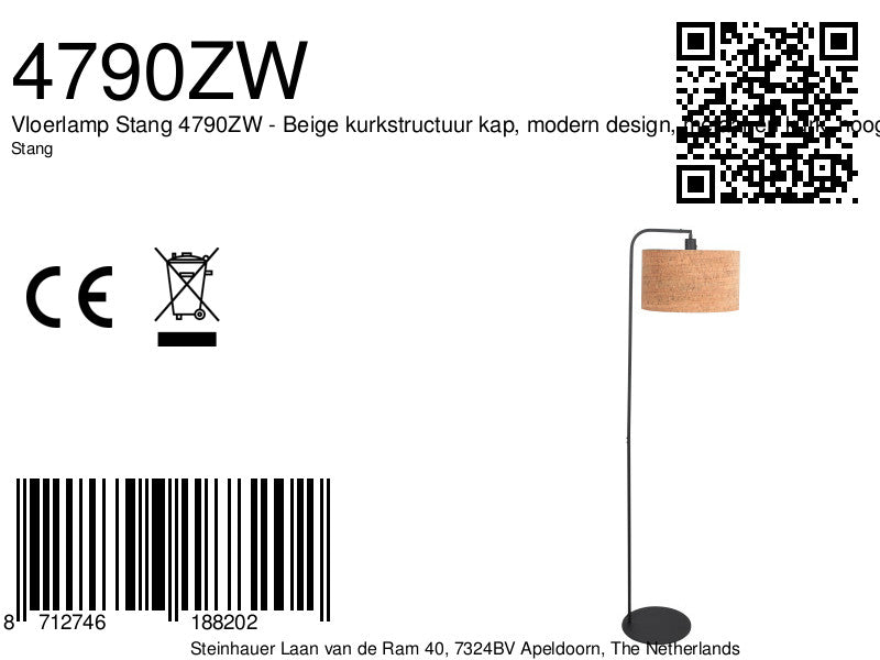 moderne-vloerlamp-met-beige-kurkstructuur-kap-steinhauer-stang-variant-image8a