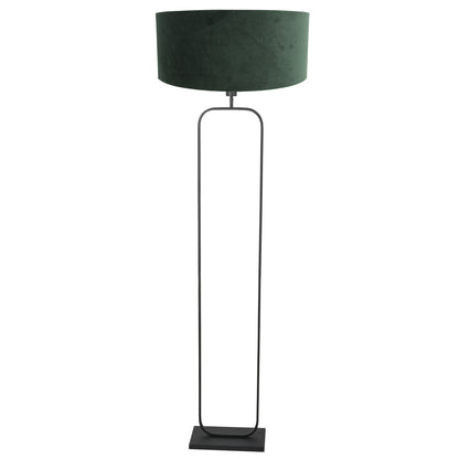 vloerlamp-met-groene-velours-kap-op-strak-zwart-frame-van-steinhauer-main-image