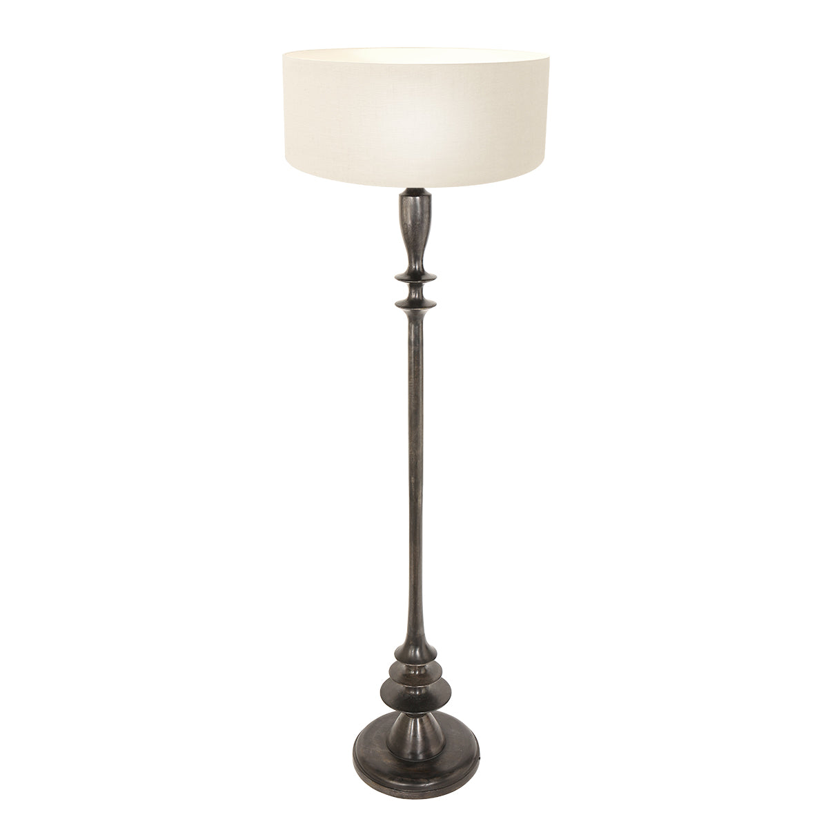 klassieke-zwarte-vloerlamp-witte-lampenkap-steinhauer-bois-variant-image1