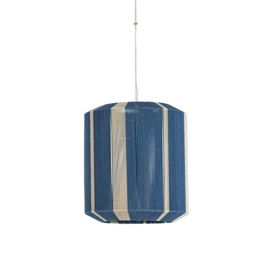 blauw-witte-hanglamp-met-stroken-textiel-light-living-kozana-main-image