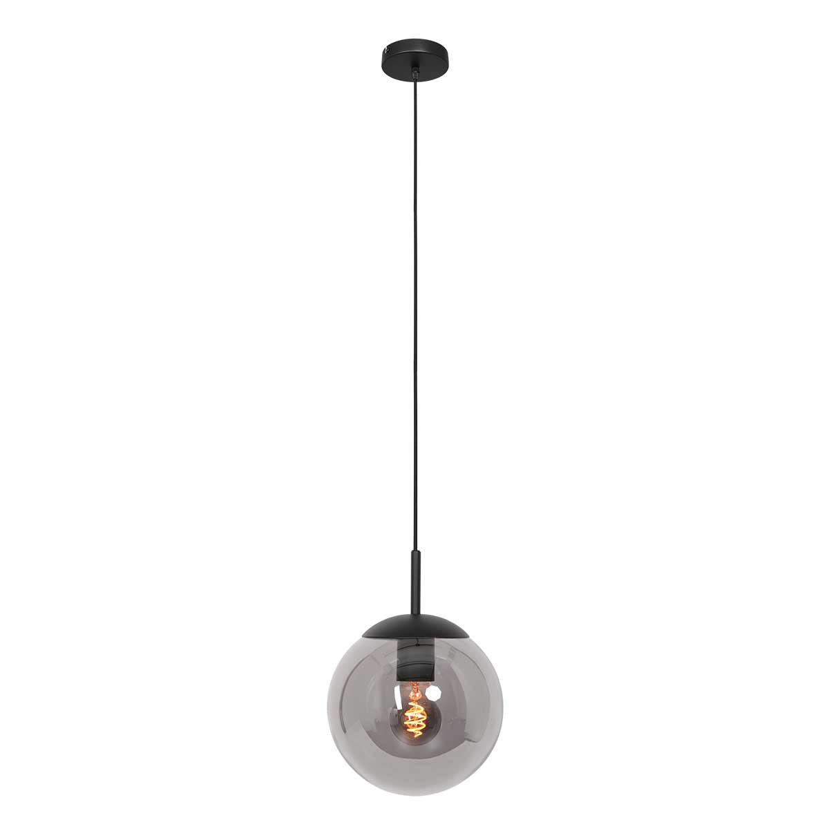 Candeeiro Suspenso Bollique com Vidro Fumado – imagem 1