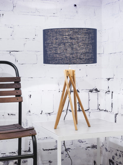 blauwe-tafellamp-bamboe-linnen-bohemien-good-mojo-kilimanjaro-variant-image1