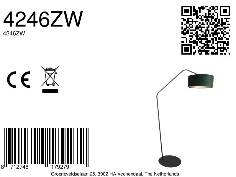 moderne-zwarte-booglamp-velvet-groene-kap-anne-lighting-zigzag-variant-image8a