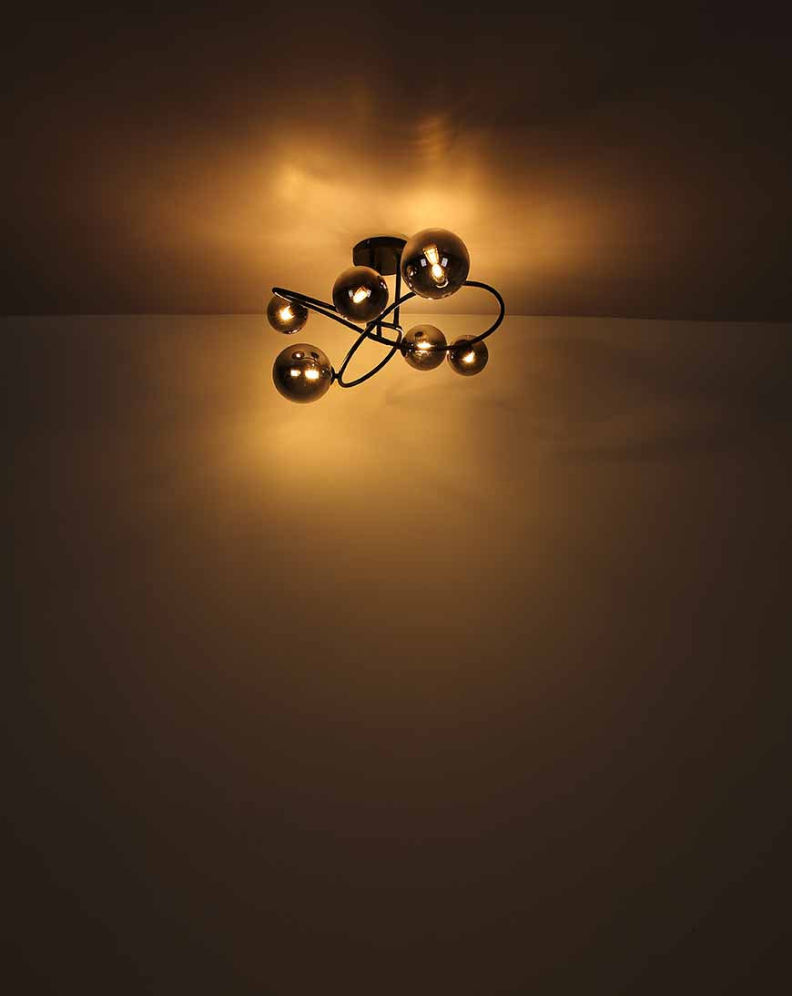 gedraaide-6-rookglasbol-plafondlamp-zwart-globo-riha-variant-image1