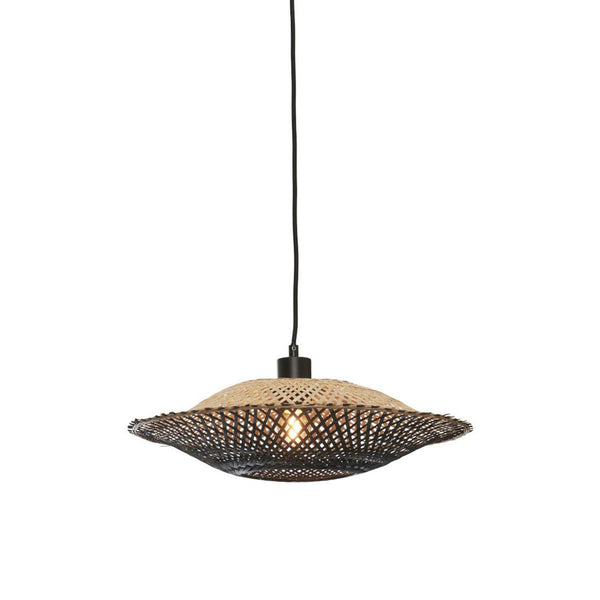 GOOD&MOJO Kalimantan hanglamp bamboe naturel/zwart S