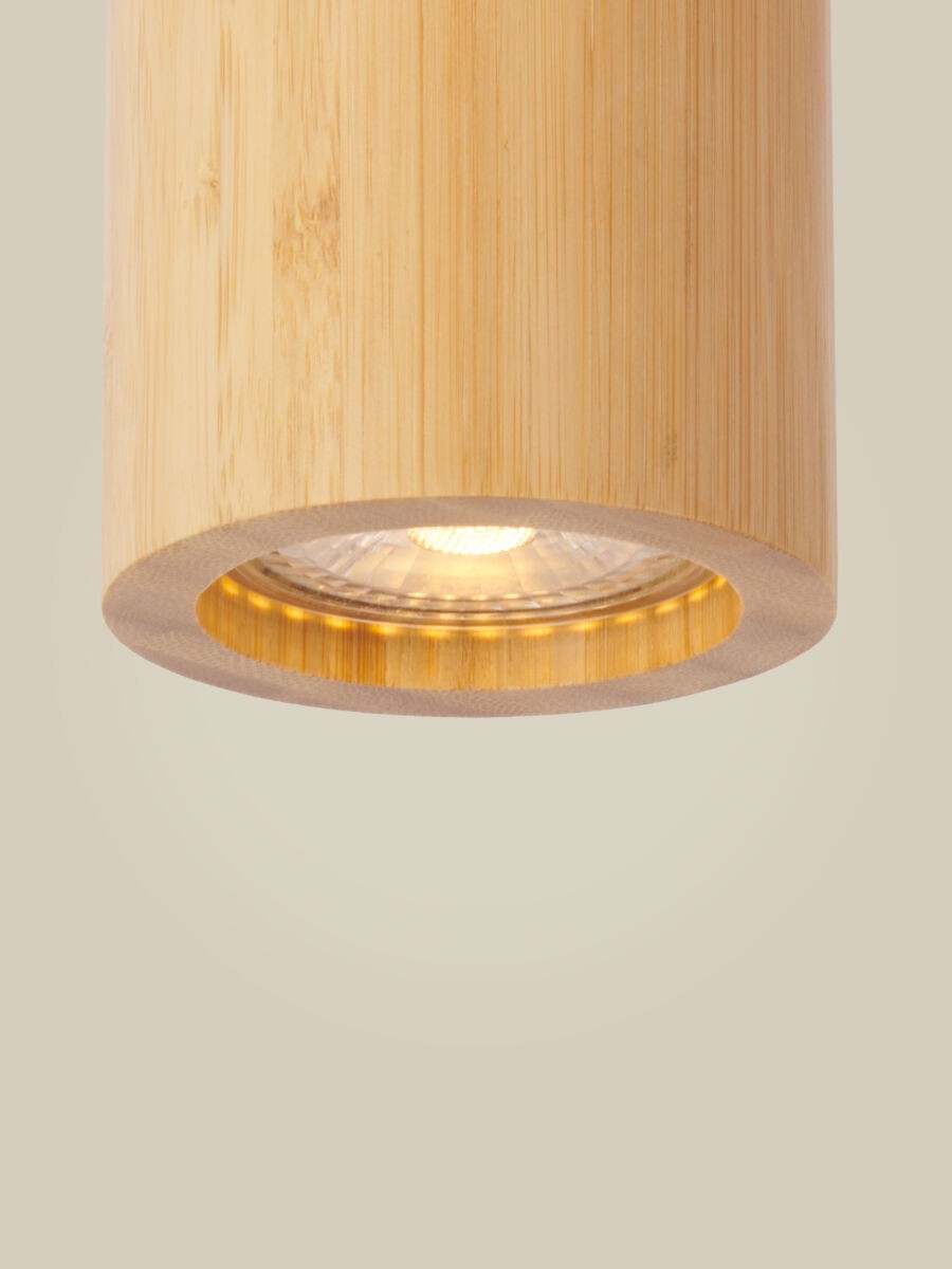 Luminária de teto de bambu natural refinada GOOD&MOJO Java – imagem 1