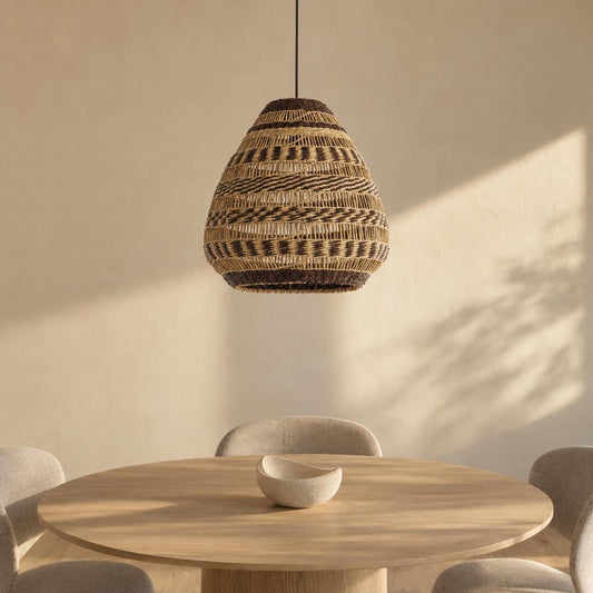 Pendel i søgræs, natur/brun – Light & Living Soluna – stemningsbillede