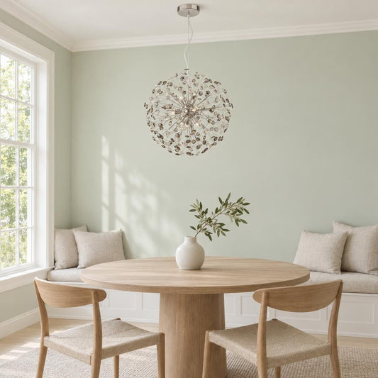 Lampadario cromato KATRINA con cristalli K9 – foto d'ambiente