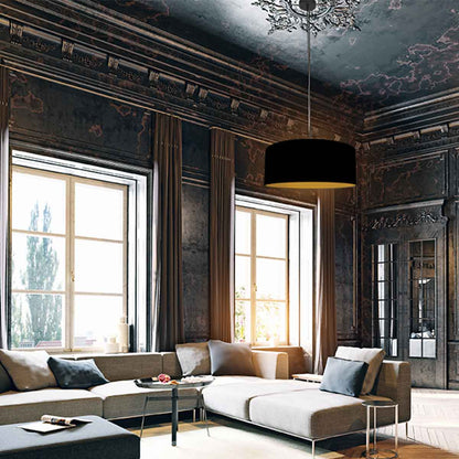 Steinhauer Sparkled Light Black Fabric Pendant Light – image 2
