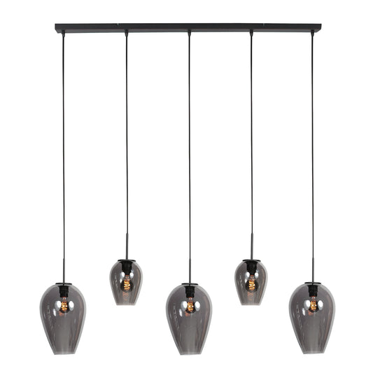 zwarte-5-lichts-hanglamp-met-gemixte-smoke-glazen-mexlite-haloswap-main-image