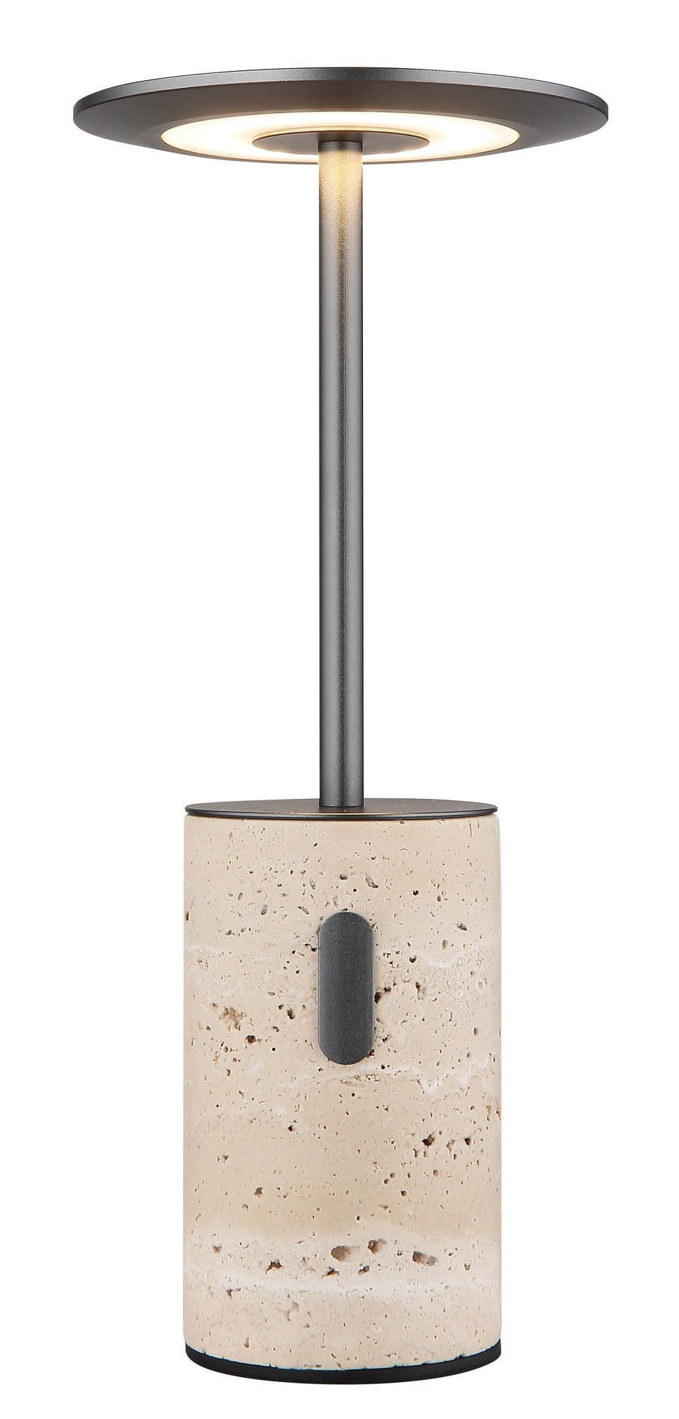 Lampada da tavolo LED in travertino grigio di medie dimensioni – immagine 2