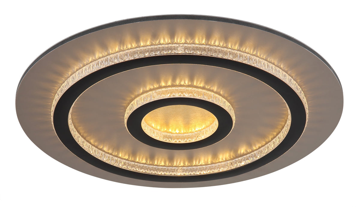 Modern liten svart metall LED taklampa – bild 8