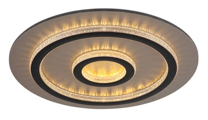 Modern liten svart metall LED taklampa – bild 8