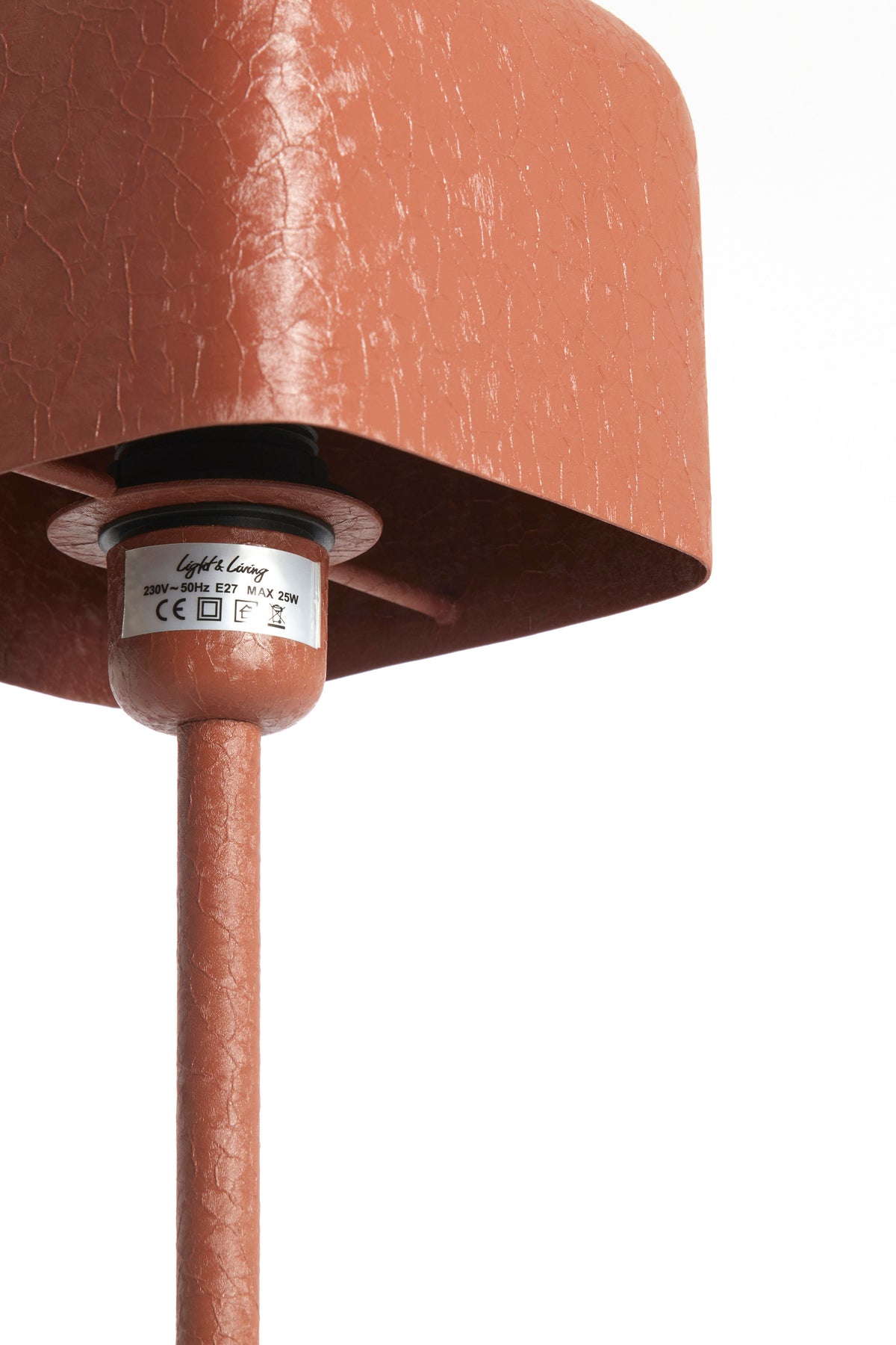 Veľká tmavooranžová kovová stolová lampa Light & Living Elenie – obrázok 1