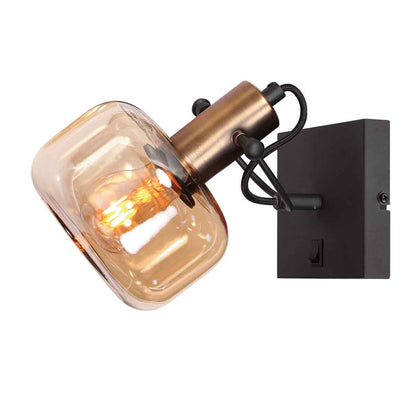 zwarte-wandlamp-bronzen-accent-glaskap-steinhauer-glaslic-variant-image1