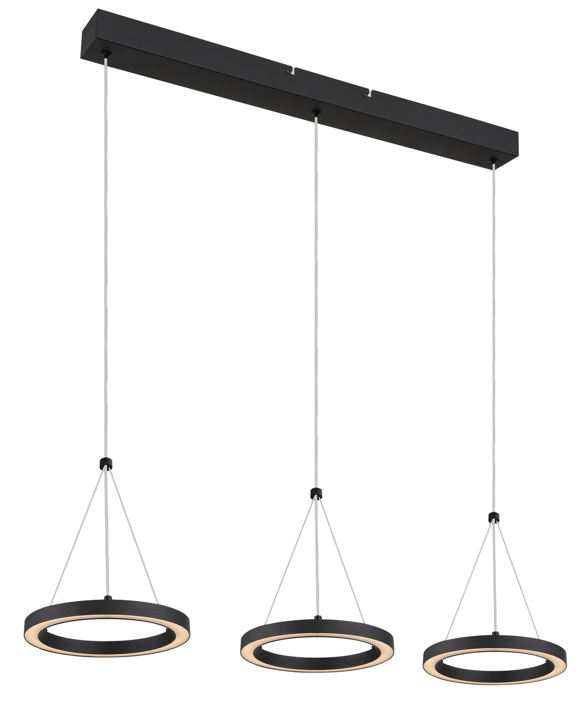 Lampa suspendată din metal negru elegant cu LED – imaginea 8