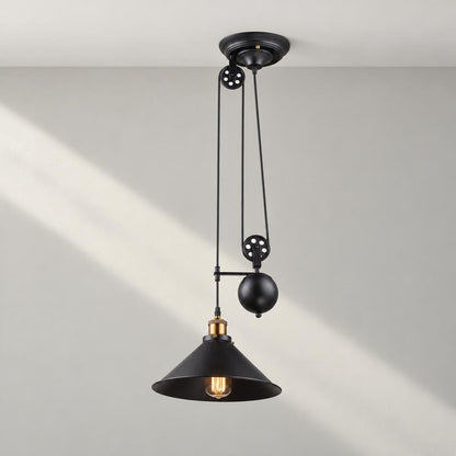 Globo Lenius vintage-riippuvalaisin, musta – studiokuva