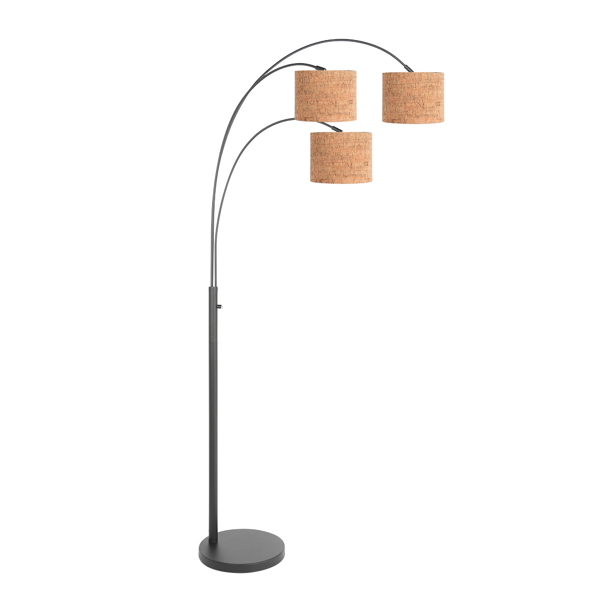 zwarte-drie-lichts-booglamp-met-kurken-kappen-steinhauer-sparkled-light-main-image