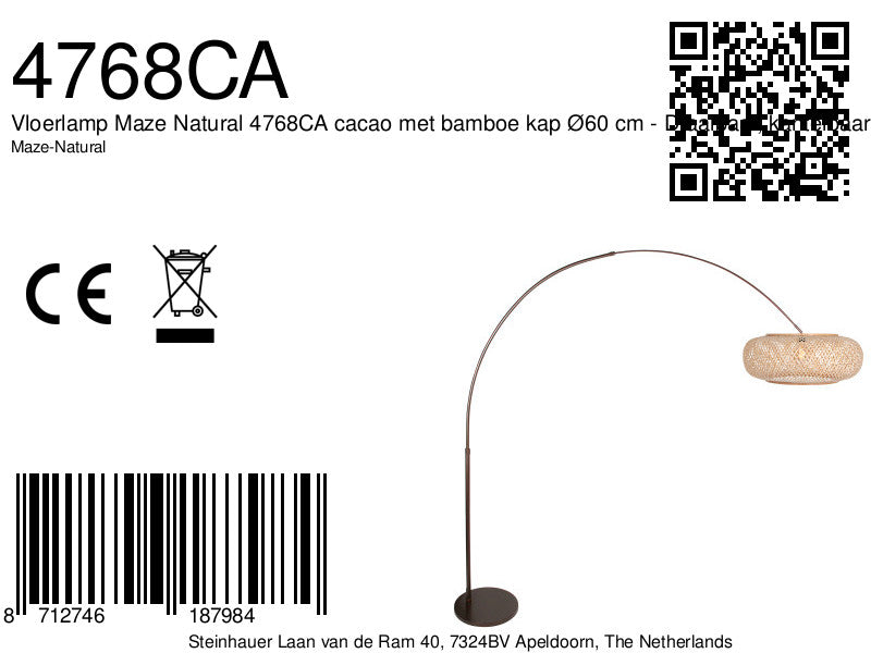cacao-booglamp-met-bamboe-kap-o60-cm-steinhauer-maze-natural-variant-image8a